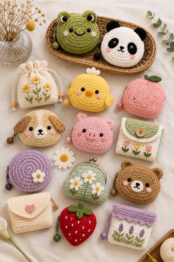Cute Crochet coin purse